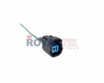 FICHA DE CONEXION ROYALTEK 1 VIA (UNA) BULBO DE ACEITE HONDA 3.0 - BOCINA HONDA CIVIC-CITY-FIT - VENTA EN PAQUETES DE 5 UNIDADES ---